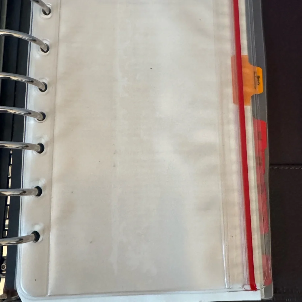 Vintage Franklin Quest Classic 7 Ring Leather Planner Hole Punch‎ Inserts